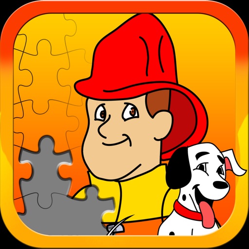 Fireman JigSaw Puzzles - Animated Puzzles for Kids with Fun Firetruck and Firemen Cartoons in HD!