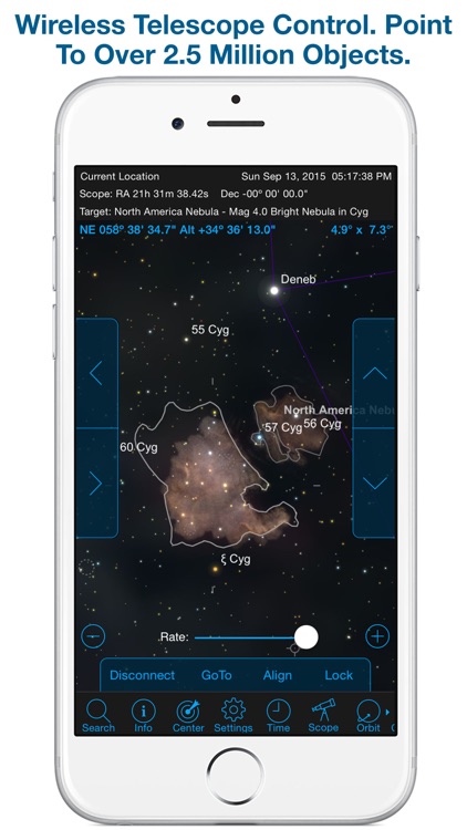 SkySafari 4 Pro: Professional Telescope Astronomy! Explore Sun, Moon, Mars, Stars, Planets, and Satellites! Go where NASA space missions have not! screenshot-3