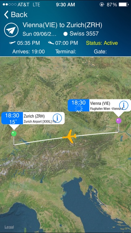Zurich Airport (ZRH) Flight Tracker