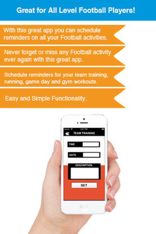 Football Reminder App - Timetable Activity Schedule Reminders-Sport screenshot 2