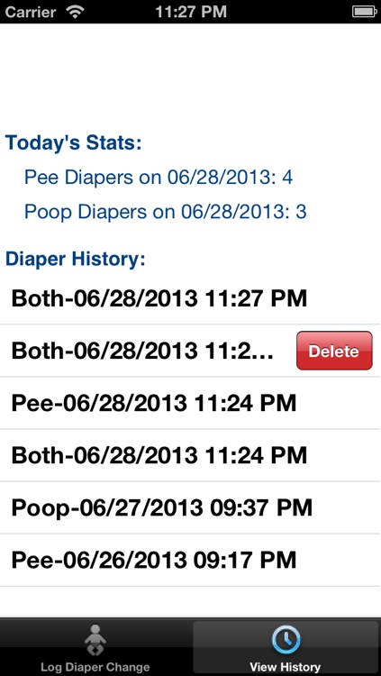 Diaper Log