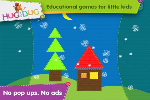 HugDug Shapes 1 - Easy geometry puzzles for toddlers and preschool kids full version. screenshot 4