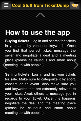 TicketDump screenshot 3