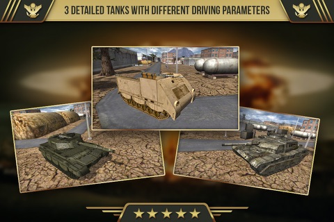 3D Trucker: Army Tanks Simulator Pro - Driving, Racing And Parking Simulation of Modern Army Tank and Military Truck screenshot 2