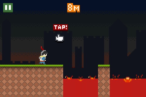 Impossible Run - endless jump with a pixel knight screenshot 4