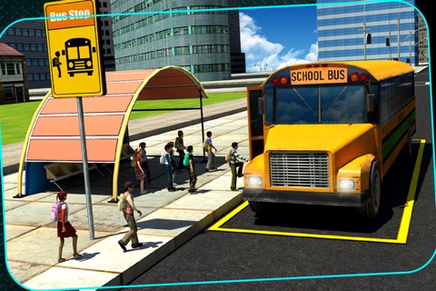 3D School Bus Driving Simulator : Kids Pick & Drop Game screenshot 2