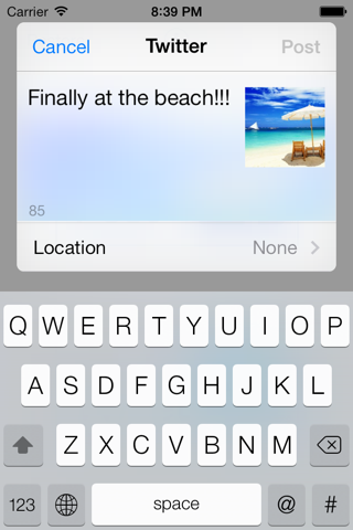QuickPost for Facebook & Twitter screenshot 3