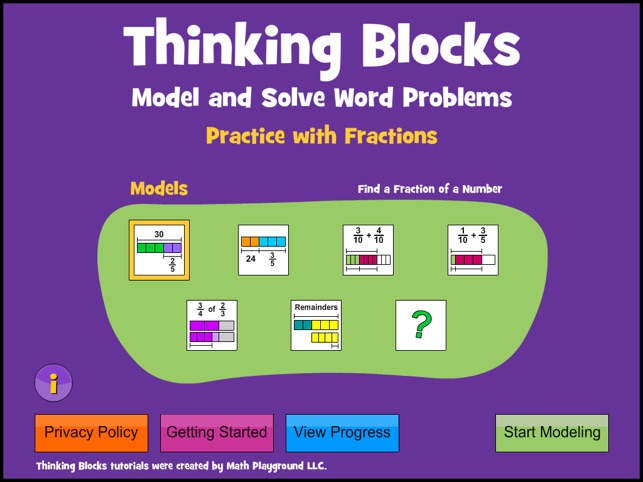 Thinking Blocks Fractions