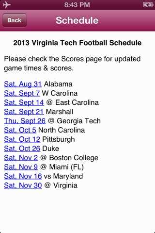 College Sports - Virginia Tech Football Edition screenshot 3