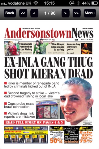 Andersontown News screenshot 2