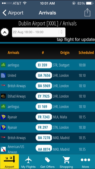 Dublin Flight Informa... screenshot1