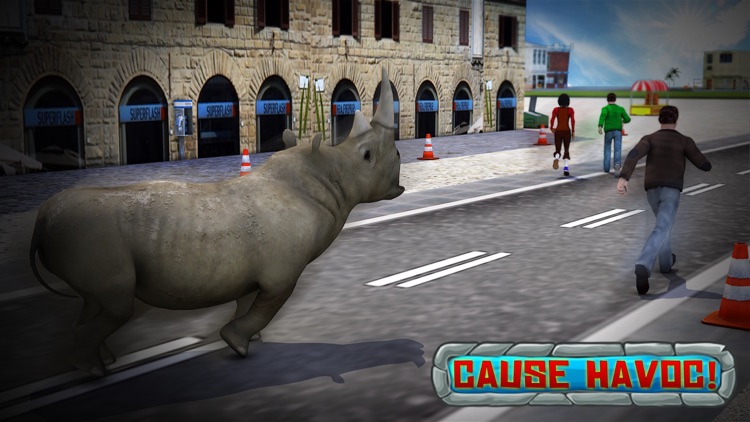 Crazy Rhino Attack 3D