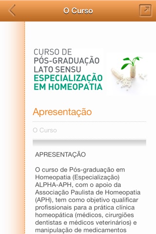 Curso de Especialização em Homeopatia ALPHA/APH screenshot 4