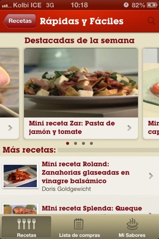 Sabores en línea screenshot 3