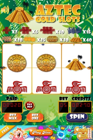 Aztec Real Gold Slots Social Casino Game - Win Big Coin in Slot Fever Mania Story screenshot 4