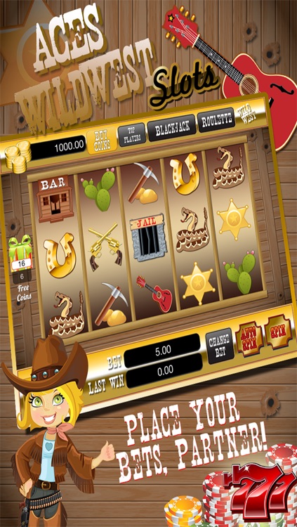 Aces Wild West Slots Casino - Win Big Mega Jackpot Slot Machine & Las Vegas Bonus Game