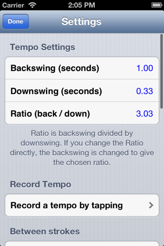 Swing Tempo Trainer screenshot 3