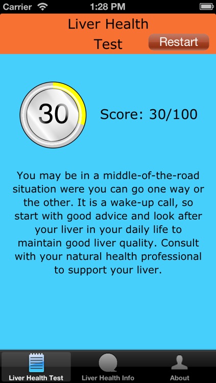 Liver Health Test App