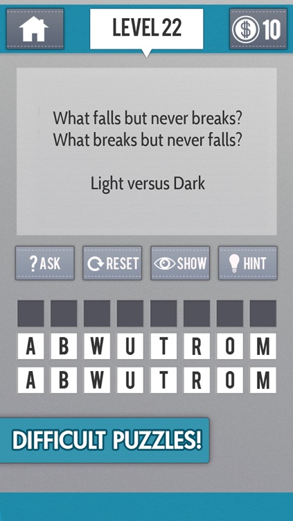 The Riddle Game - A Challenging Word Puzzle Game for Your Brain