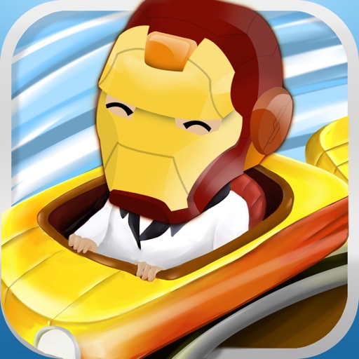 Iron Style Roller Coaster Race HD PRO - Gentleman Edition Racing Game icon