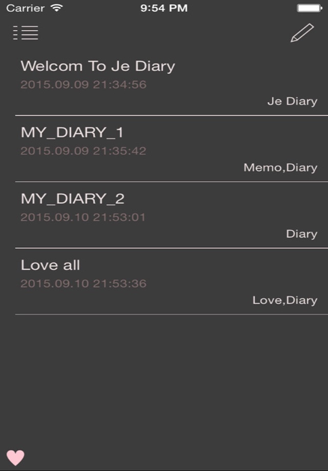 Je Diary screenshot 4