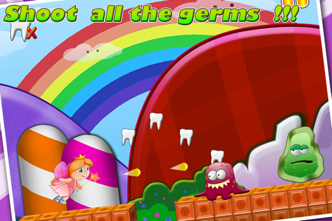 Little Tooth Fairy Girly Fun Dash :Free Fly in Faries magic rainbow land screenshot 3
