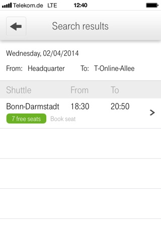 Telekom Shuttle screenshot 2