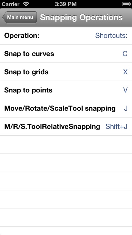 Shortcuts for Maya screenshot-3