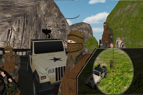 SWAT Police Sniper Shooter vs Mountain Mercenary Army 3D screenshot 3
