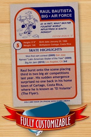 Skateboard Card Maker - Make Your Own Custom Skateboard Cards with Starr Cards screenshot 2