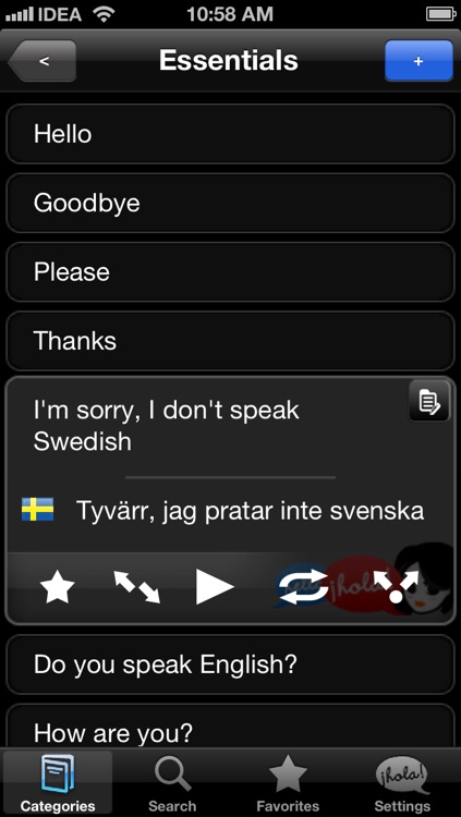 Lingopal Swedish LITE - talking phrasebook