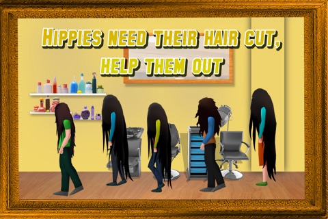 Hair Salon Crazy Cut Day : The Invasion of the hippies - Free Edition screenshot 3