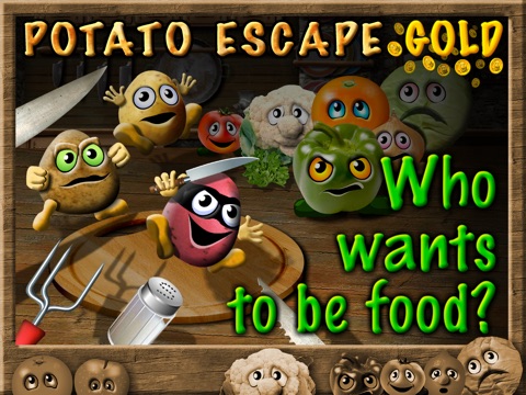 Potato Escape Gold - One Touch Runner на iPad