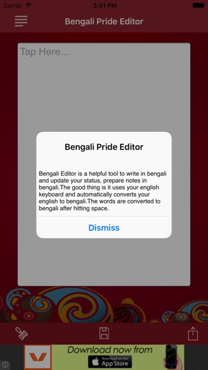 Bengali Pride Bengali Editor(圖5)-速報App