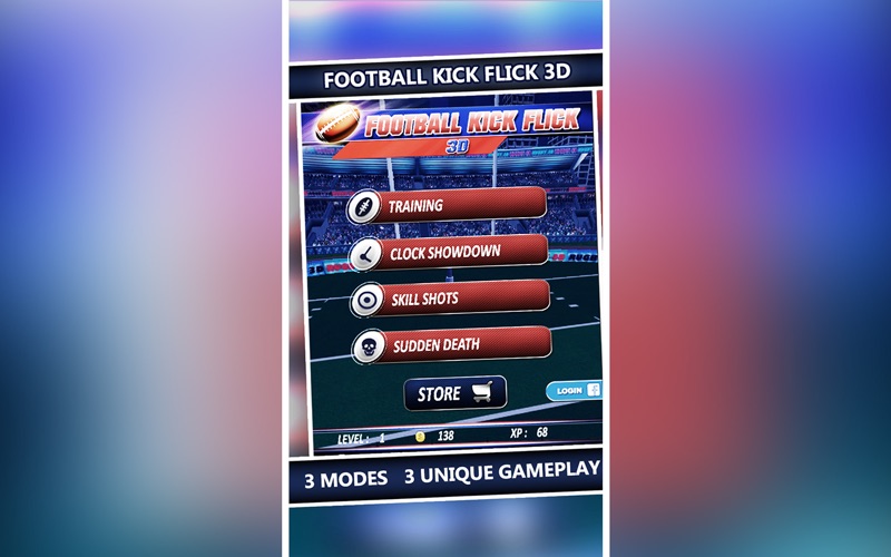 Football Kick Flick - Rugby Football Field Goal Kicks thumbnail 3