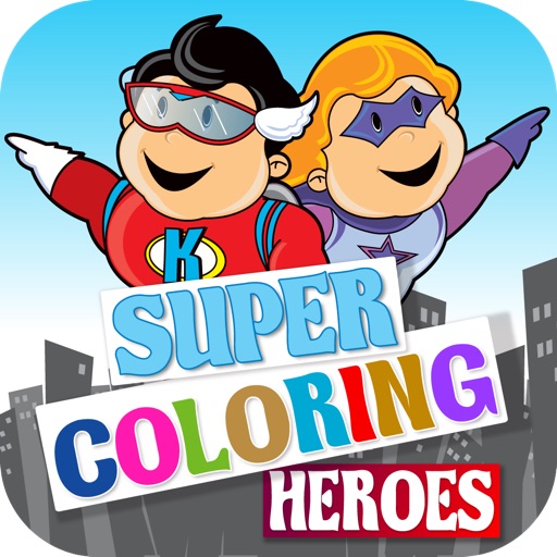 Super Coloring Heroes Icon