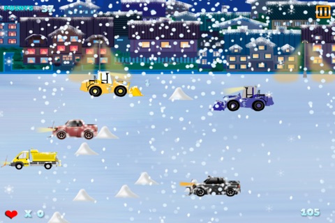 Snow Plow Town Racing : The City Cold Winter Street Kings - Free Edition screenshot 3