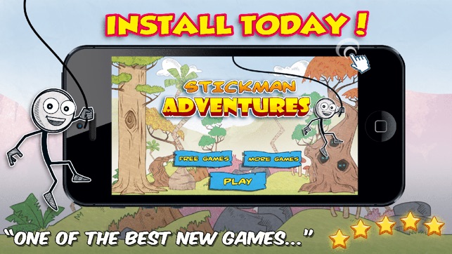 Stick-man Adventures - Swing, Run And Jump For Super Surviva(圖5)-速報App