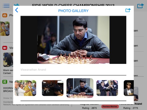 FIDE World Chess Championship 2013 - Official App for iPad screenshot 2