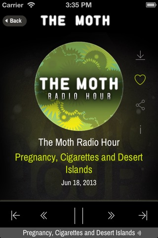 The Moth screenshot 2