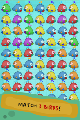 AAA Match Three Blaster Blitz: Doodle Bird Multiplayer Free Puzzle Game screenshot 2