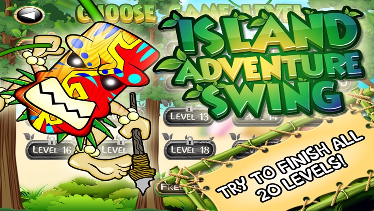 Island Adventure Swing - Tiki Tarzan Stunt Rope Swing Launcher