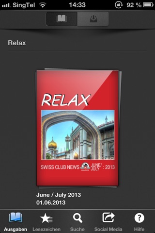 RELAX – The Magazine of the Swiss Club Singapore screenshot 2