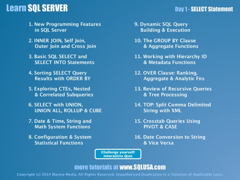 Learn SQL Server screenshot 2