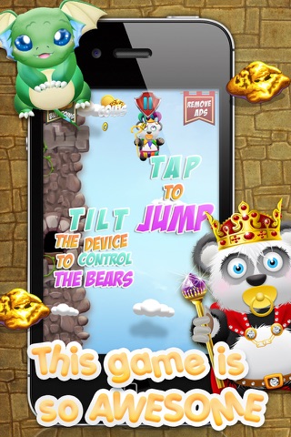 Baby Panda Bears Battle of The Gold Rush Kingdom - A Super Jumping Game FREE Edition! screenshot 3