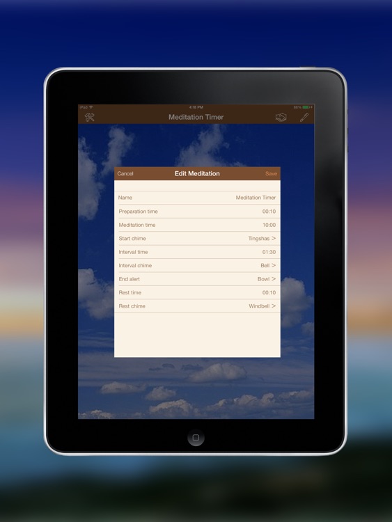 Meditation Timer for iPad - Insight and Zen Timer