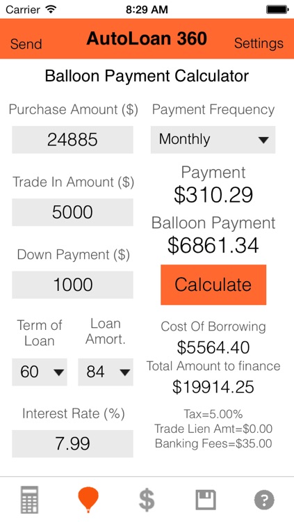 Auto Loan Calculator 360