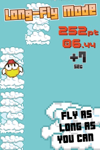 Flappy Cloud Fly - Don't Step the White/Blue Cloud/Sky screenshot 3
