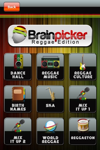 BrainPicker Trivia : Reggae Edition screenshot 2