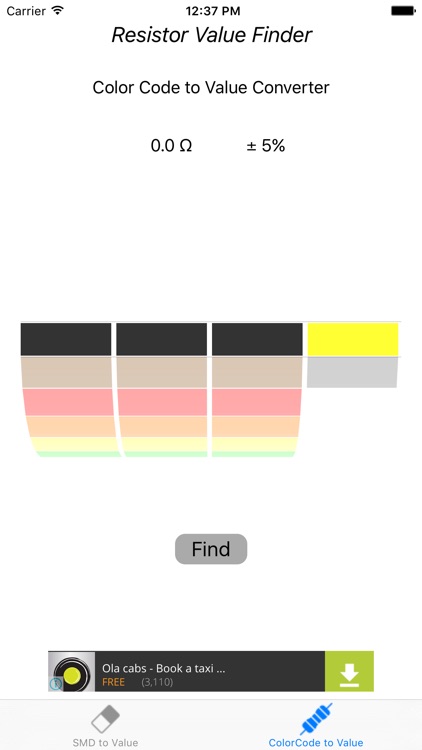 Resistor Value Finder